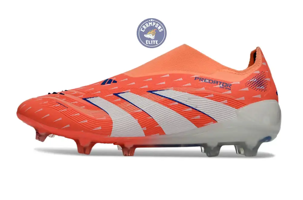 PREDATOR ELITE LACELESS FG CORAL BLAZE - CORAL/BLANC/BEAM ORANGE - Image 3