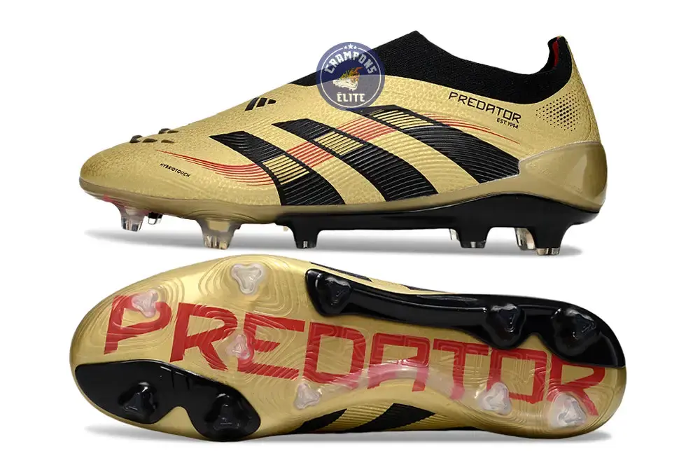 Predator Elite Laceless FG - Or/Noir/Rouge - Image 2