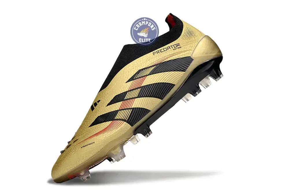 Predator Elite Laceless FG - Or/Noir/Rouge - Image 6