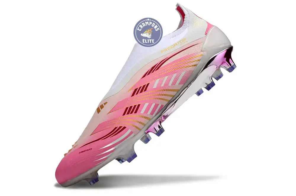 Adidas Predator Elite Laceless FG - Rose/Blanc/Or - Image 4