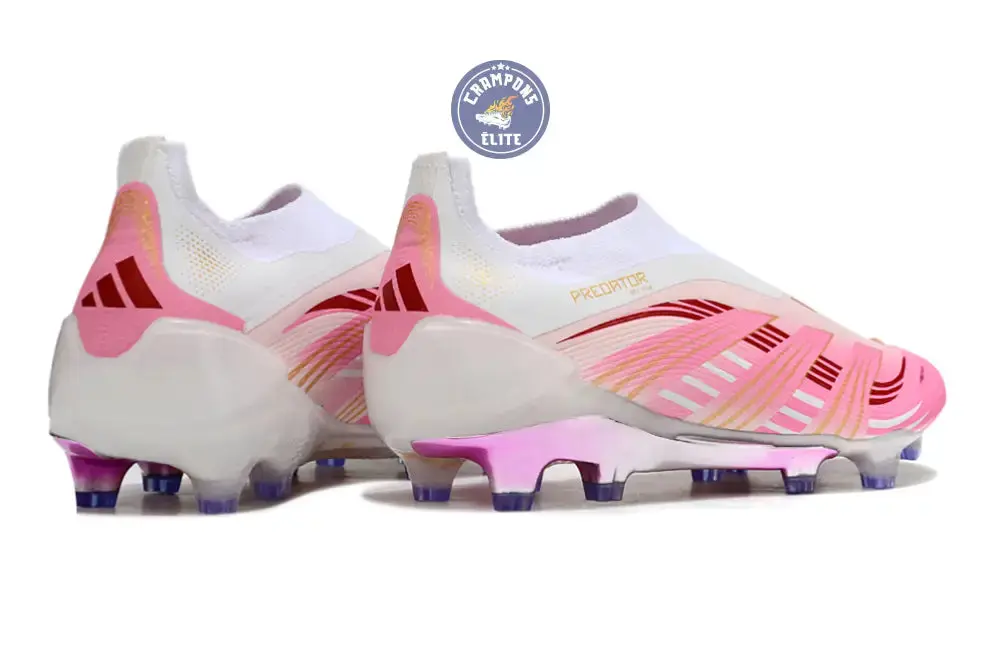 Adidas Predator Elite Laceless FG - Rose/Blanc/Or - Image 7