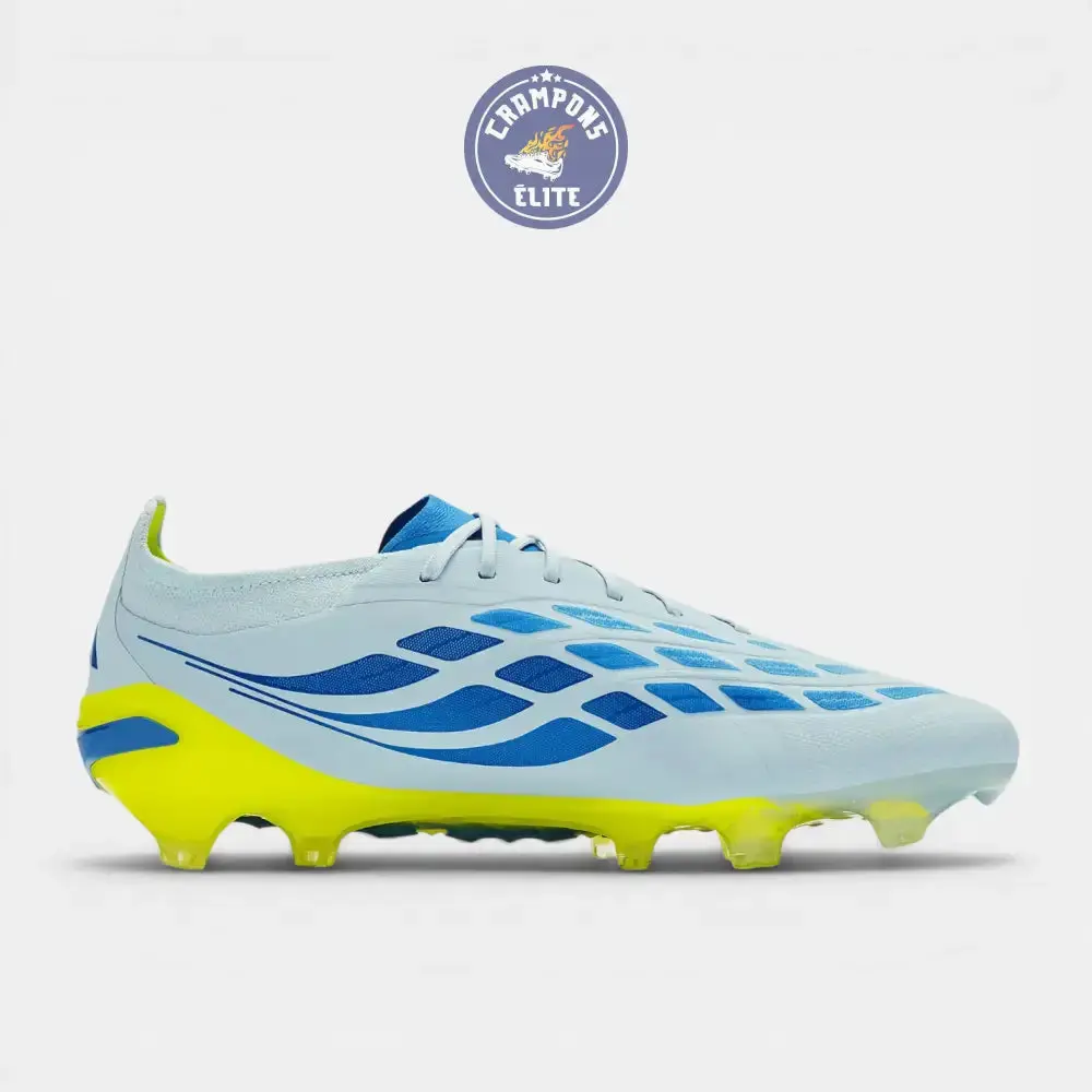 Adidas Predator Lacets FG - Ciel Cristal/Bleu Ray/Jaune Solaire - Image 3