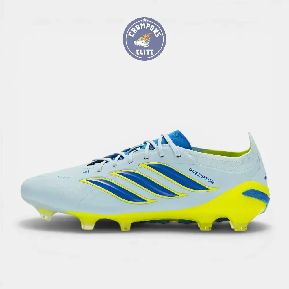 Adidas Predator Lacets FG - Ciel Cristal/Bleu Ray/Jaune Solaire - Image 4
