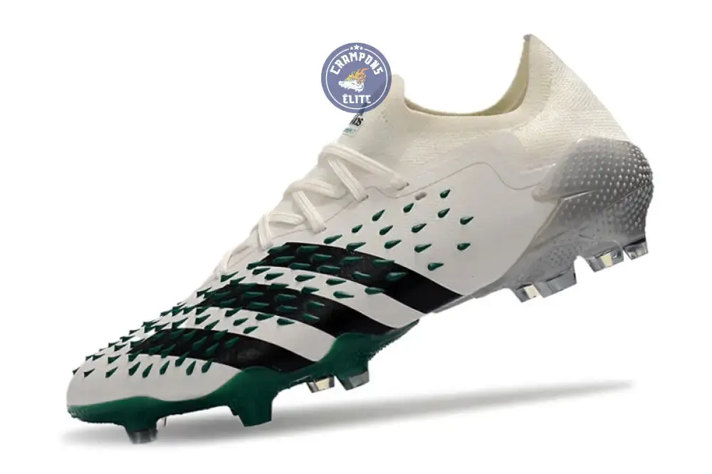 Predator Freak Basse Lacets FG Equipment - Blanc/Noir/Vert ÉDITION LIMITÉE - Image 4