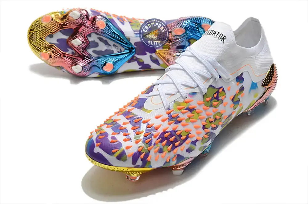 Predator Freak Basse Lacets FG Paul Pogba X Stella McCartney - Blanc/Noir/Orange ÉDITION LIMITÉE - Image 2