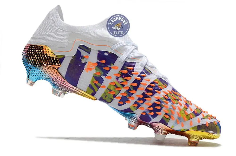 Predator Freak Basse Lacets FG Paul Pogba X Stella McCartney - Blanc/Noir/Orange ÉDITION LIMITÉE - Image 3