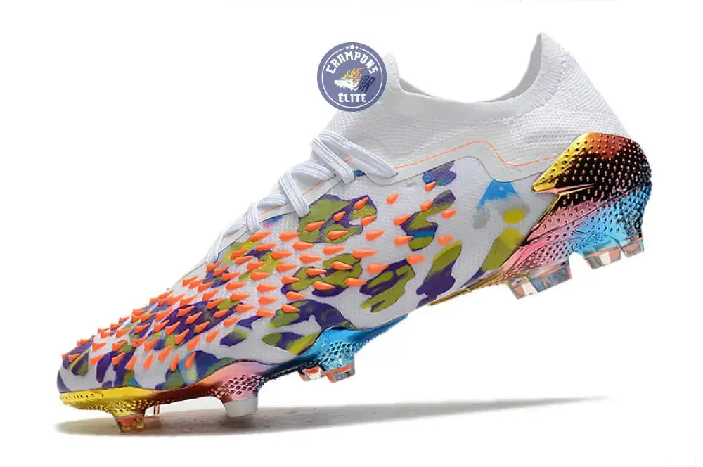 Predator Freak Basse Lacets FG Paul Pogba X Stella McCartney - Blanc/Noir/Orange ÉDITION LIMITÉE - Image 4