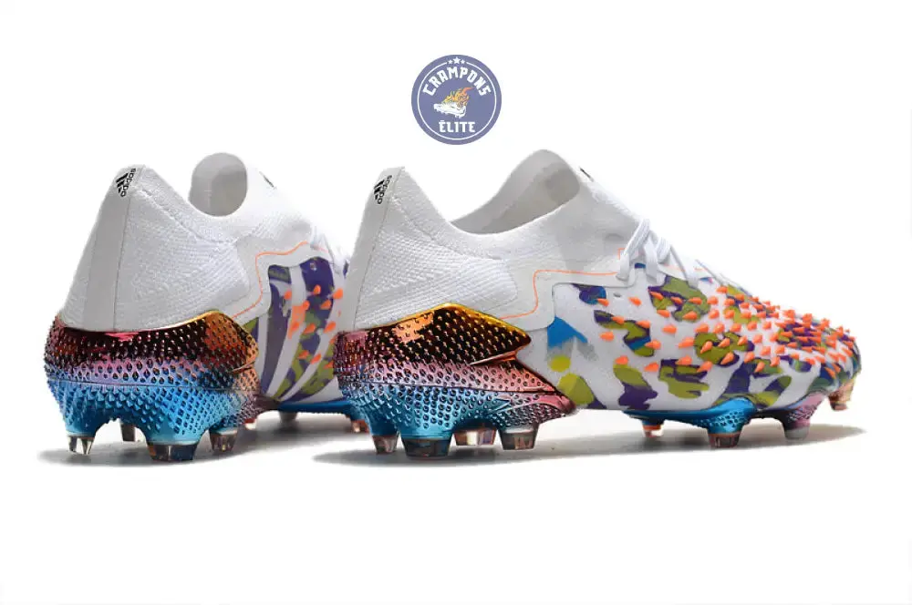 Predator Freak Basse Lacets FG Paul Pogba X Stella McCartney - Blanc/Noir/Orange ÉDITION LIMITÉE - Image 6