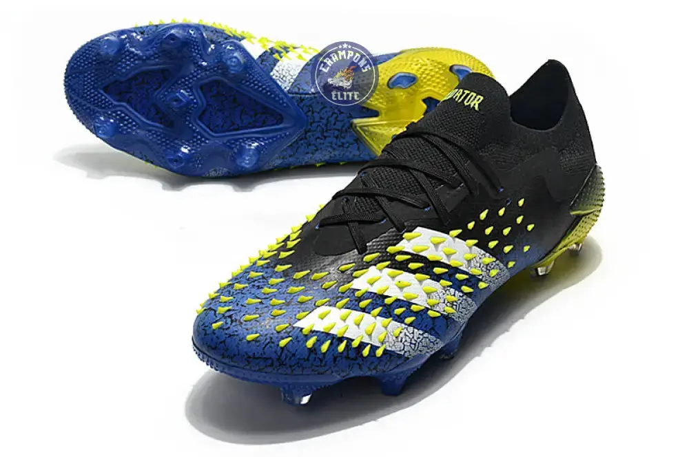 Predator Freak Basse Lacets FG Superlative - Noir/Blanc/Jaune - Image 2