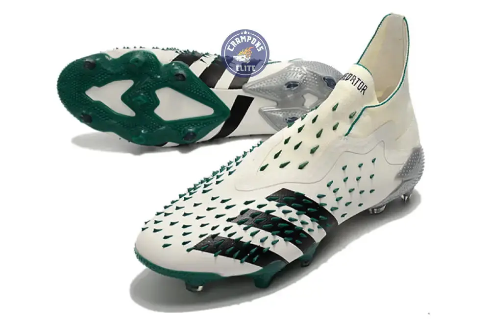 Predator Freak Laceless FG Equipment - Blanc/Noir/Vert ÉDITION LIMITÉE - Image 2