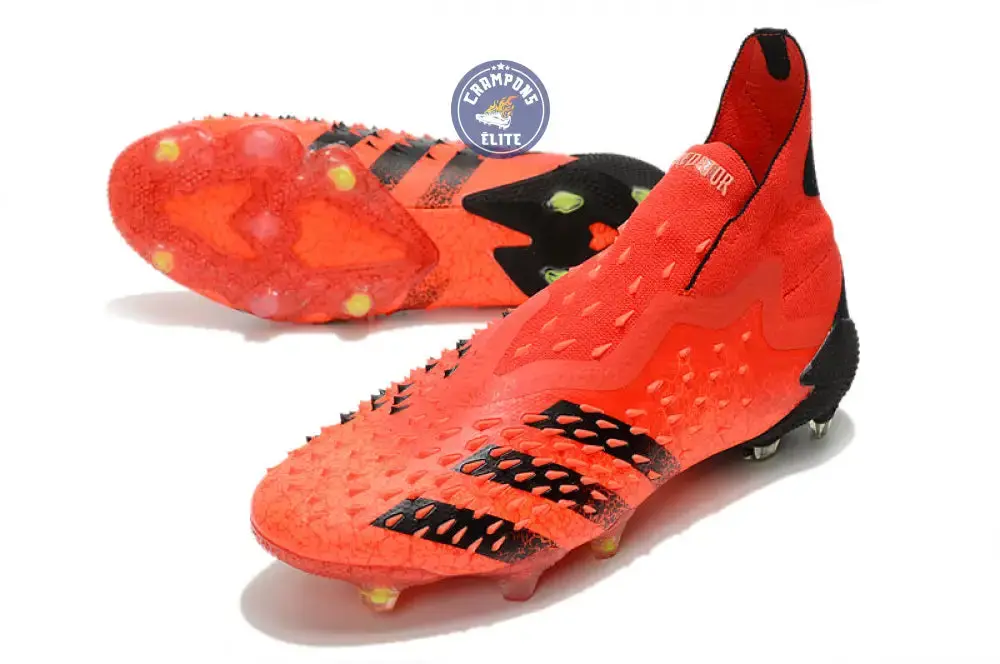 Predator Freak Laceless FG Meteorite - Rouge/Noir/Rouge - Image 2