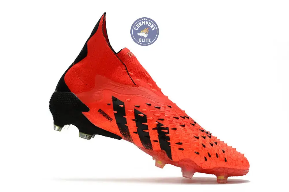 Predator Freak Laceless FG Meteorite - Rouge/Noir/Rouge - Image 3
