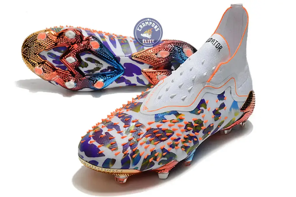 Predator Freak Laceless FG Paul Pogba X Stella McCartney - Blanc/Noir/Orange ÉDITION LIMITÉE - Image 2