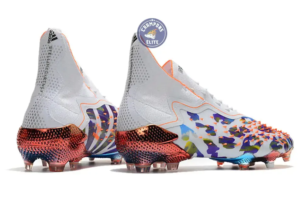 Predator Freak Laceless FG Paul Pogba X Stella McCartney - Blanc/Noir/Orange ÉDITION LIMITÉE - Image 6