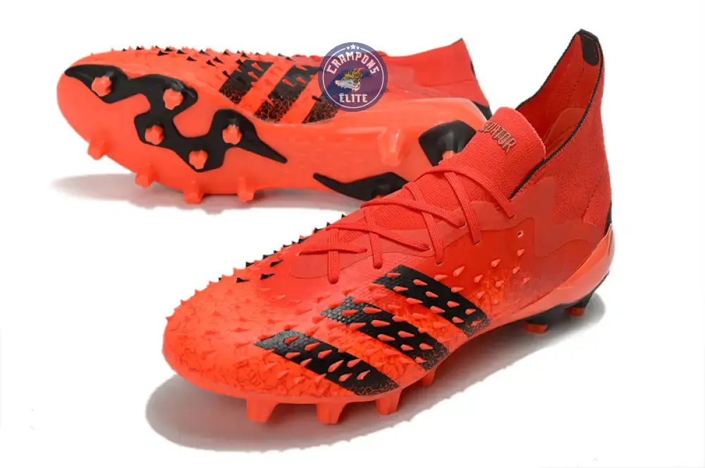 Predator Freak Lacets FG Meteorite - Rouge/Noir/Rouge - Image 2