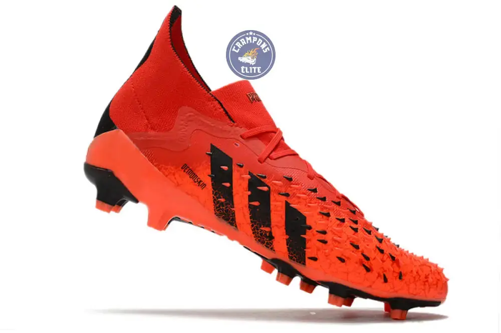 Predator Freak Lacets FG Meteorite - Rouge/Noir/Rouge - Image 3
