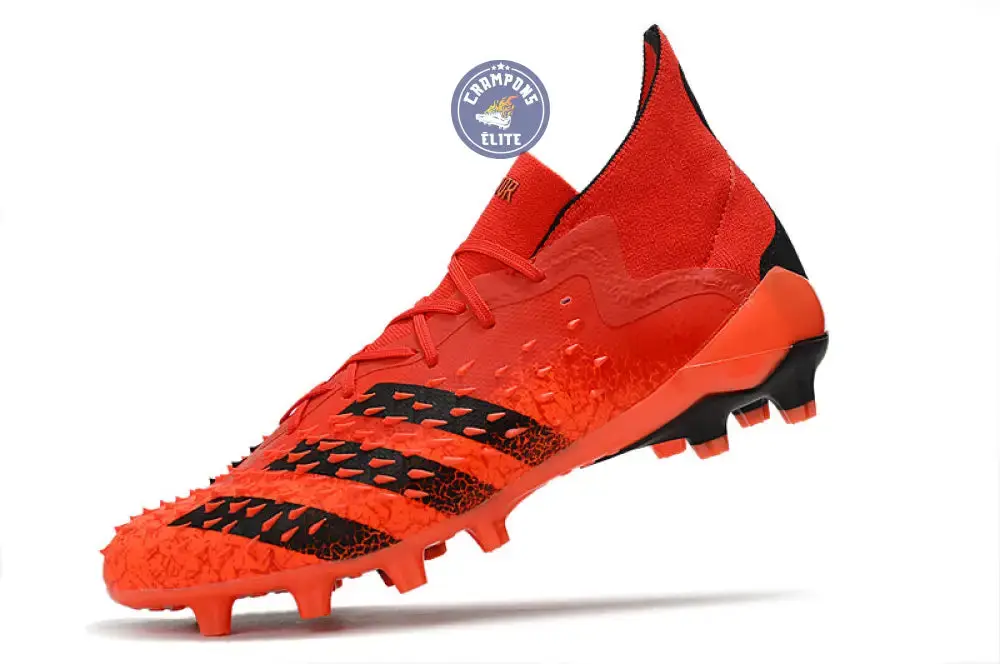 Predator Freak Lacets FG Meteorite - Rouge/Noir/Rouge - Image 4
