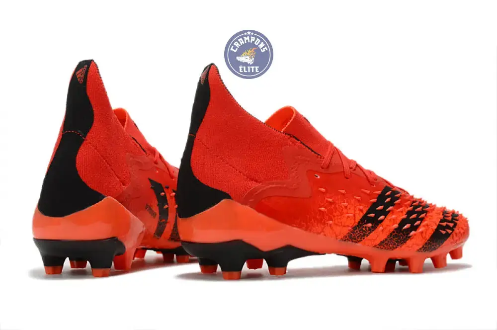 Predator Freak Lacets FG Meteorite - Rouge/Noir/Rouge - Image 6