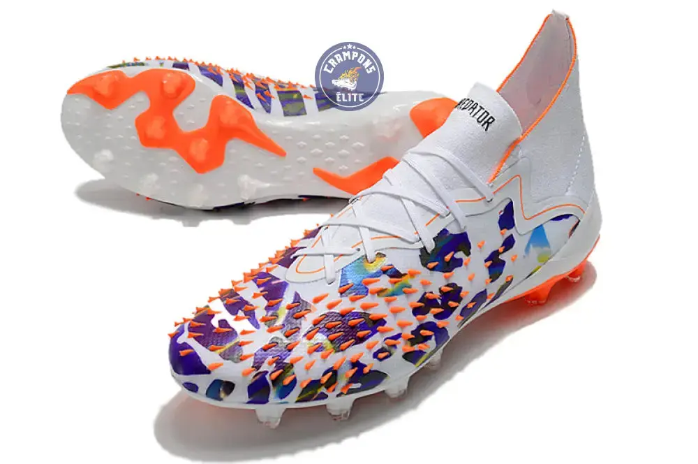 Predator Freak Lacets FG Paul Pogba X Stella McCartney - Blanc/Noir/Orange ÉDITION LIMITÉE - Image 2