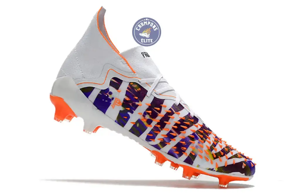 Predator Freak Lacets FG Paul Pogba X Stella McCartney - Blanc/Noir/Orange ÉDITION LIMITÉE - Image 3
