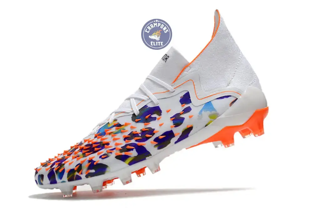 Predator Freak Lacets FG Paul Pogba X Stella McCartney - Blanc/Noir/Orange ÉDITION LIMITÉE - Image 4