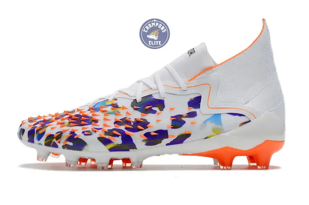 Predator Freak Lacets FG Paul Pogba X Stella McCartney - Blanc/Noir/Orange ÉDITION LIMITÉE - Image 5