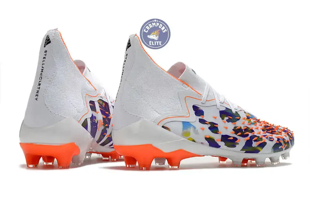 Predator Freak Lacets FG Paul Pogba X Stella McCartney - Blanc/Noir/Orange ÉDITION LIMITÉE - Image 6