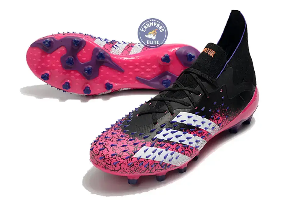 Predator Freak Lacets FG Superspectral - Noir/Blanc/Rose - Image 2