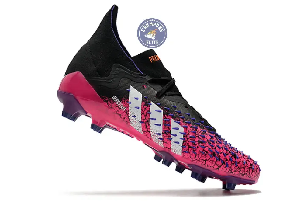 Predator Freak Lacets FG Superspectral - Noir/Blanc/Rose - Image 3