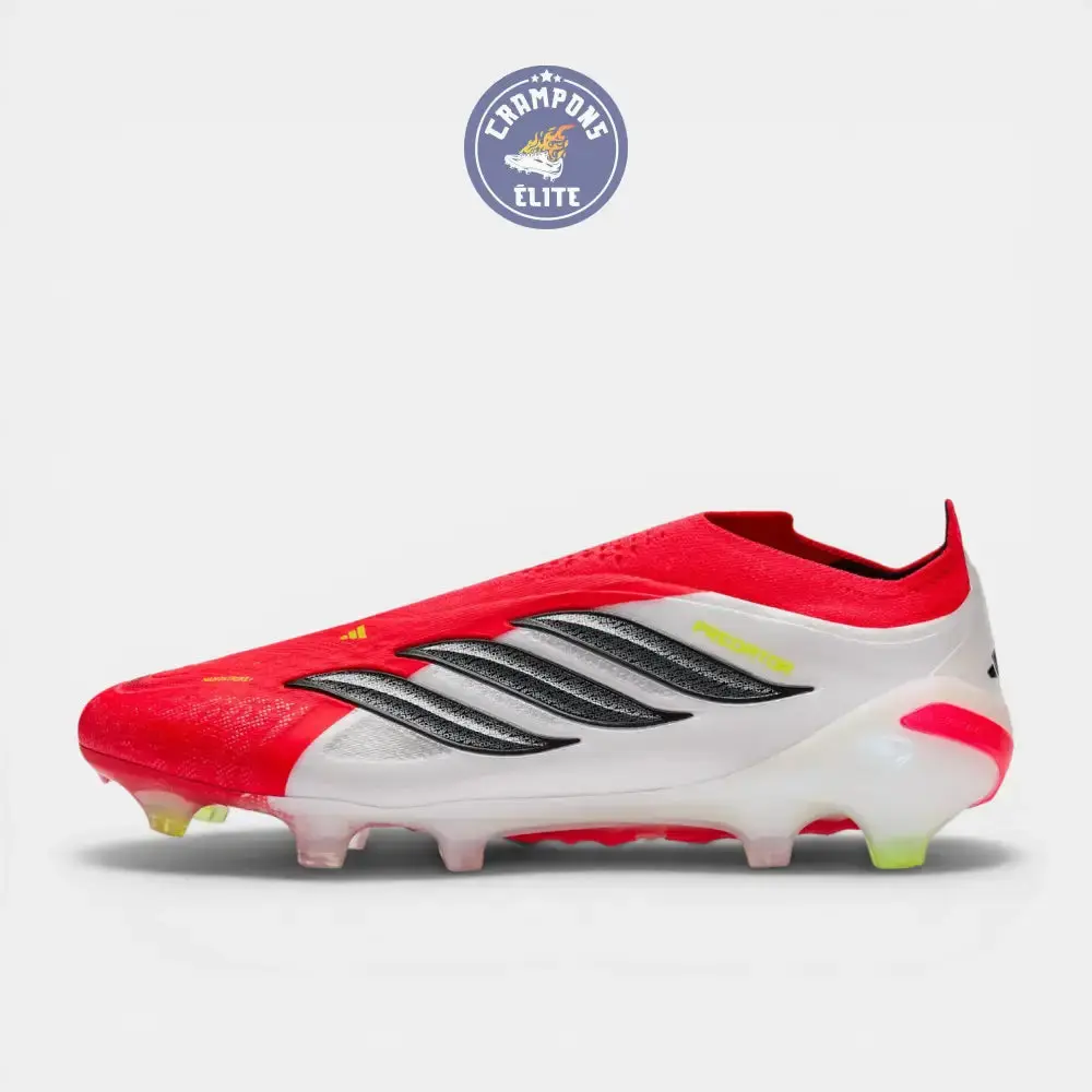 Adidas Predator 26 Laceless FG Born for Goals - Rouge/Noir/Blanc - Image 4