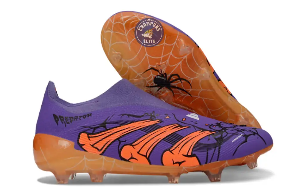 Predator 25 Laceless FG Spéciale Halloween - Violet/Orange/Noir