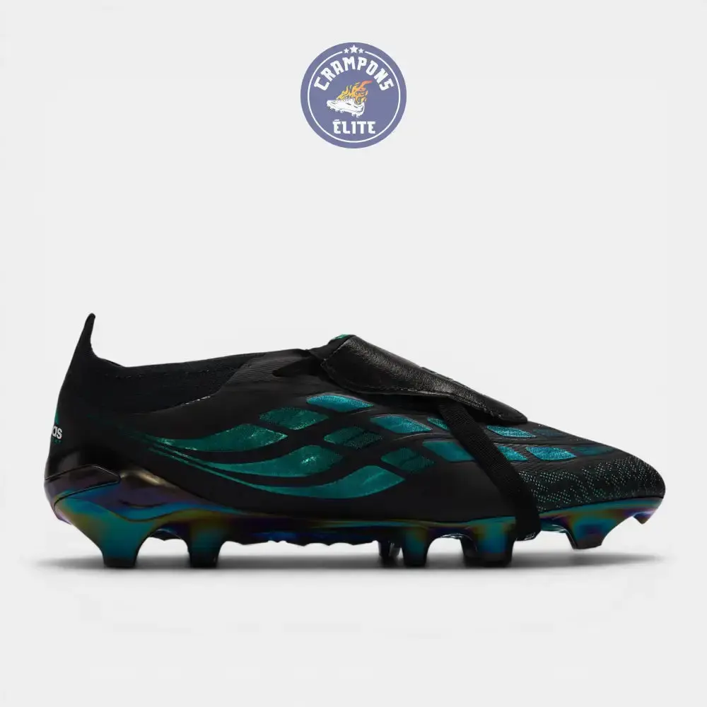 Adidas Predator Tongue FG - Noir/Vert Equipment - Image 3