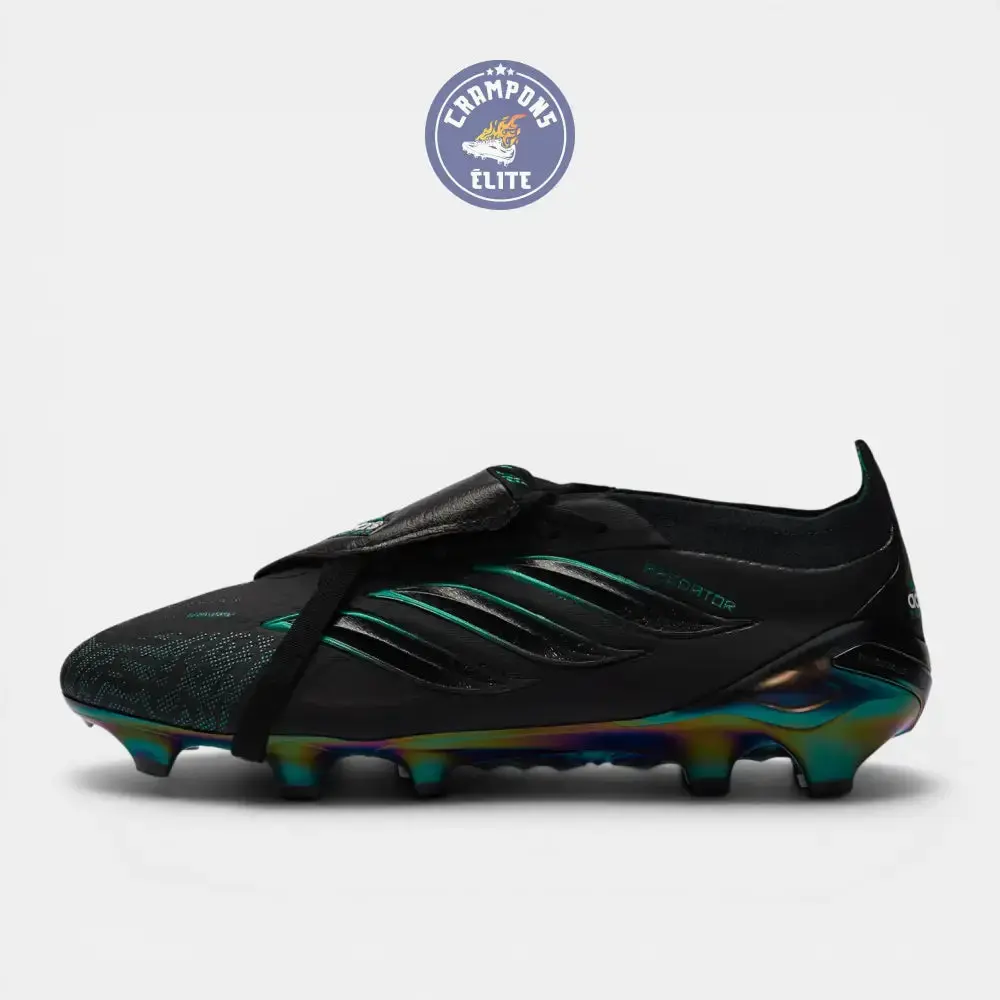 Adidas Predator Tongue FG - Noir/Vert Equipment - Image 4