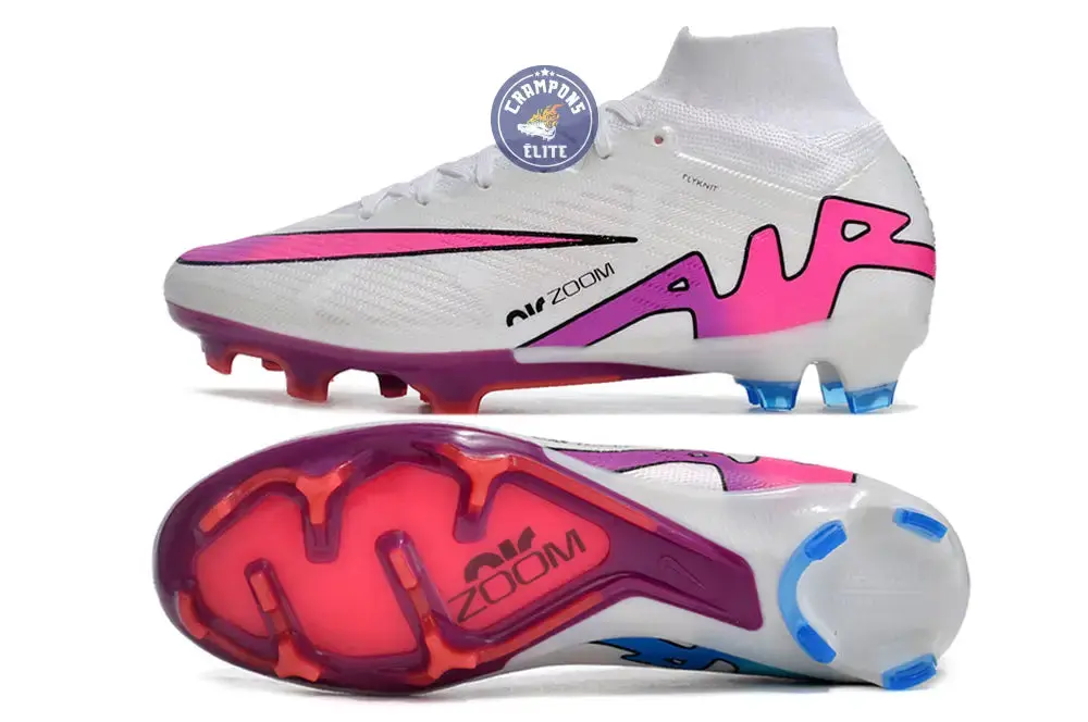 Superfly 9 Elite FG Blanc/Rose/Bleu - Image 3