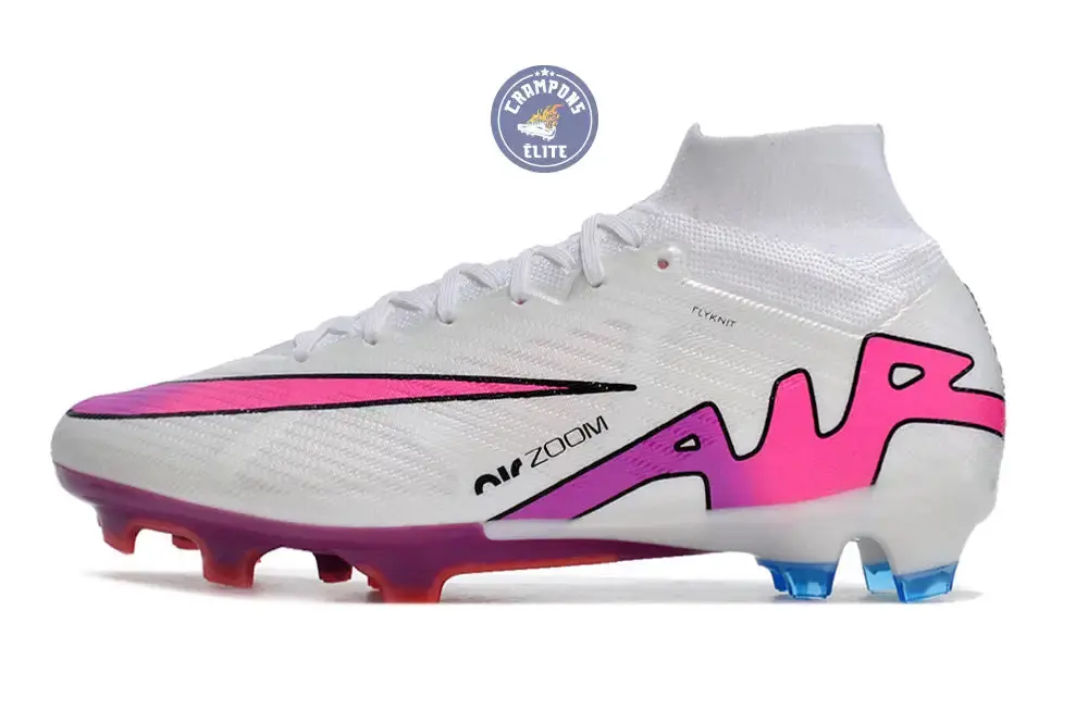 Superfly 9 Elite FG Blanc/Rose/Bleu - Image 4