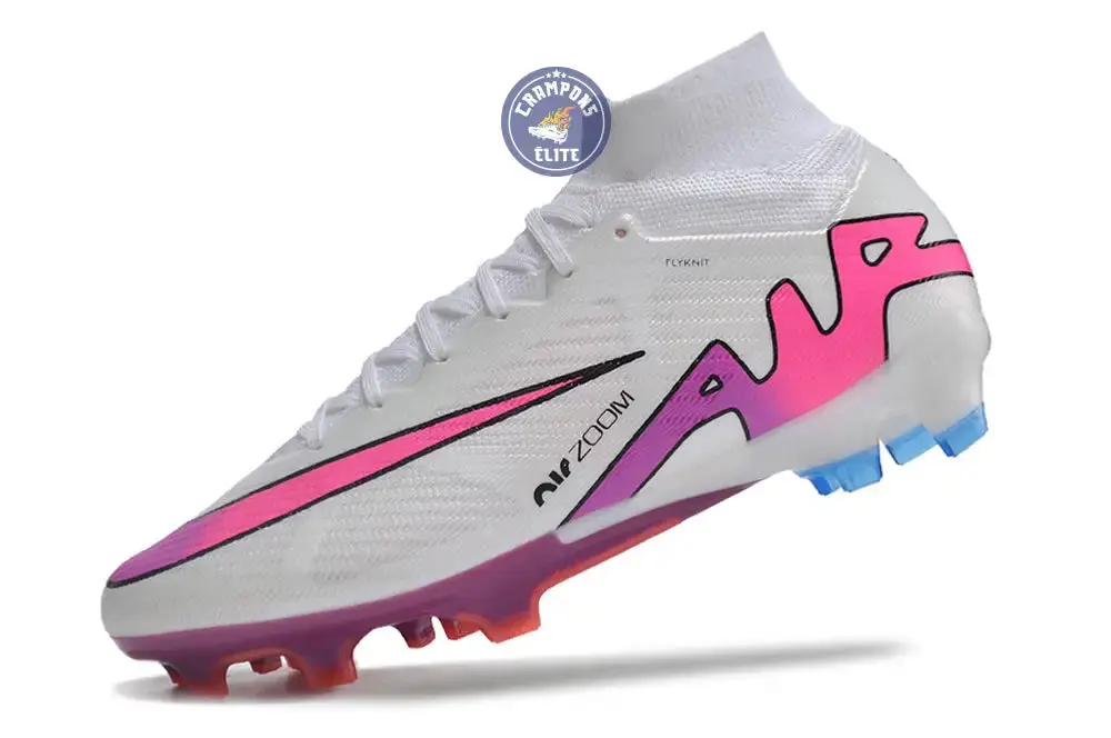Superfly 9 Elite FG Blanc/Rose/Bleu - Image 5