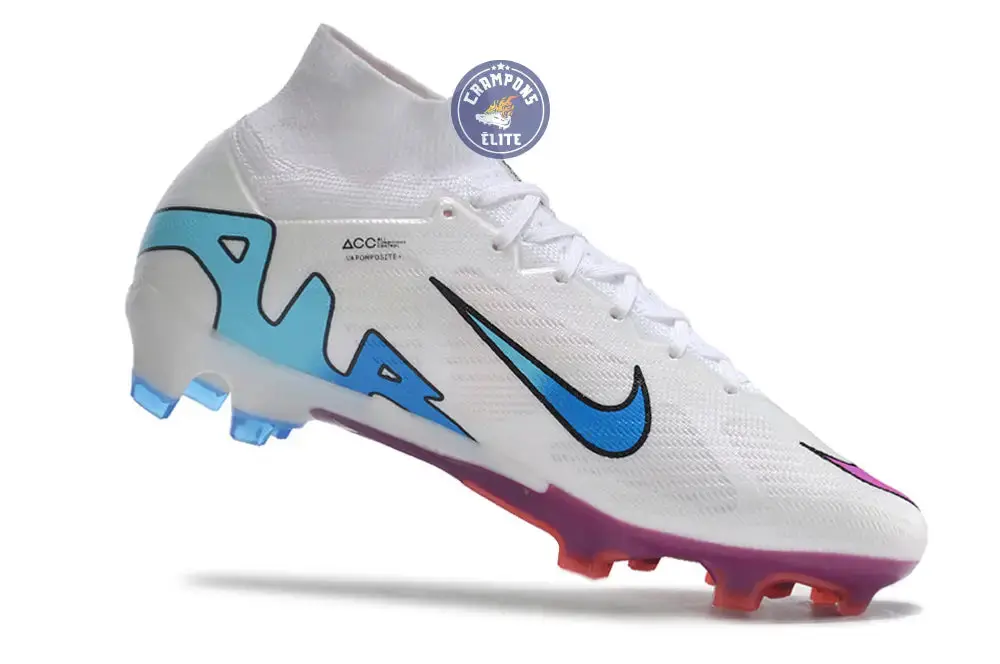 Superfly 9 Elite FG Blanc/Rose/Bleu - Image 6