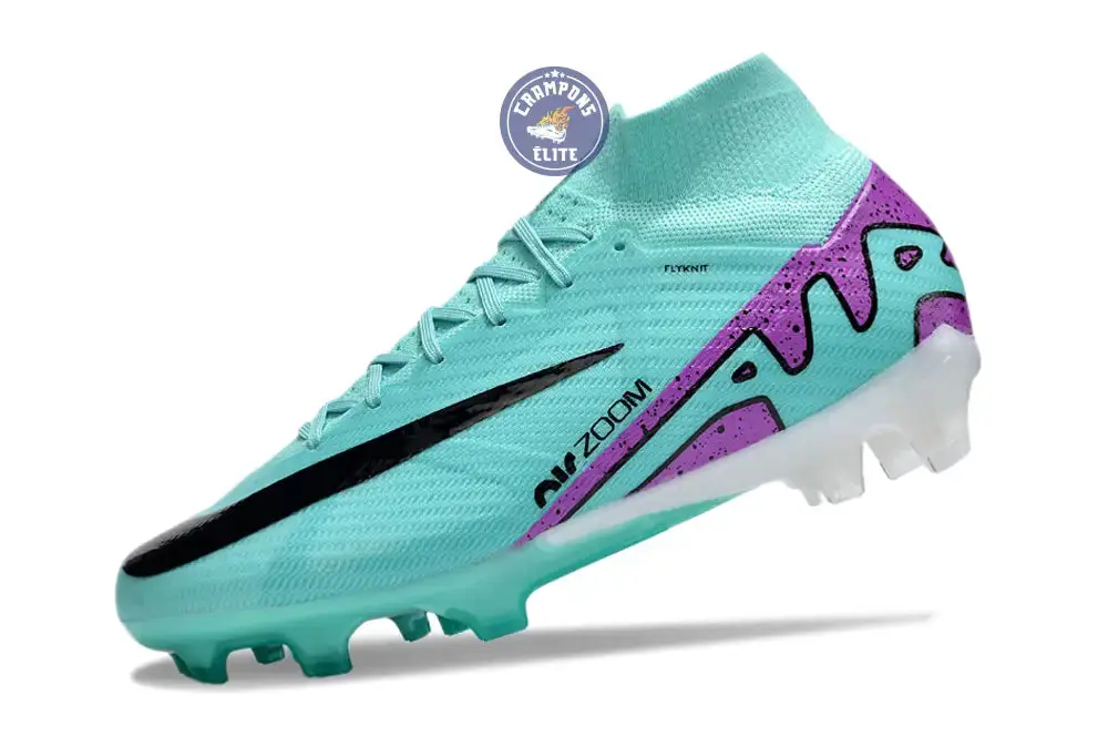 Superfly 9 Elite FG Peak Ready Bleu Turquoise Vert Violet - Image 5