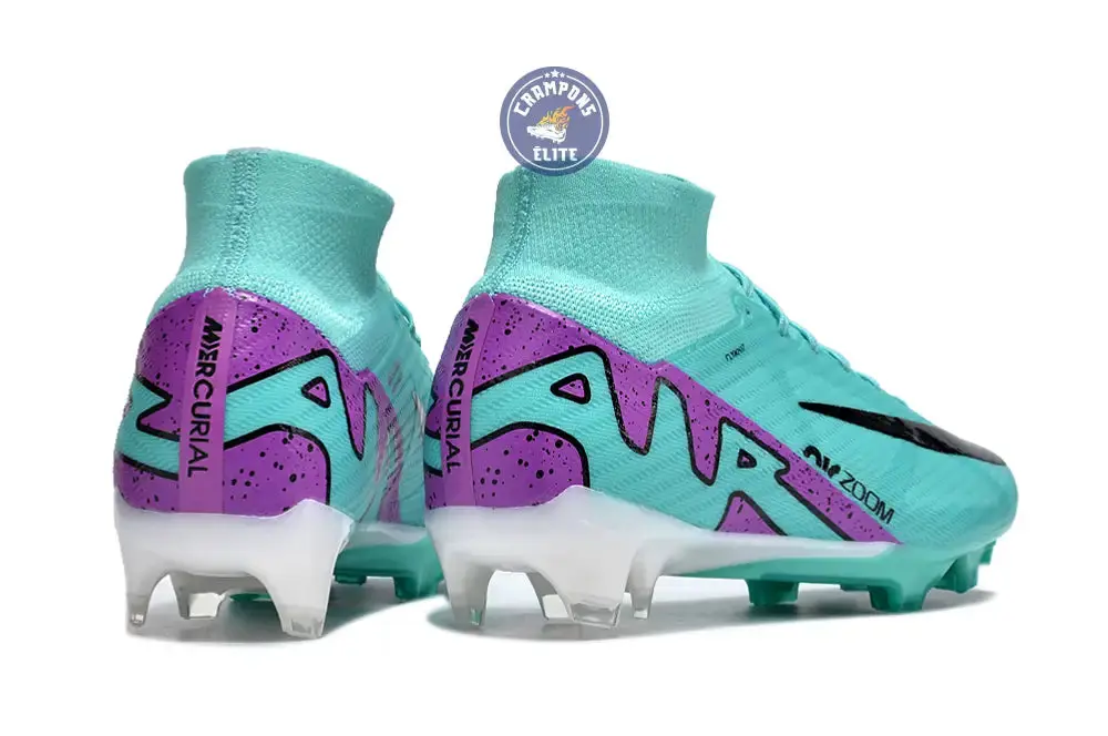 Superfly 9 Elite FG Peak Ready Bleu Turquoise Vert Violet - Image 7