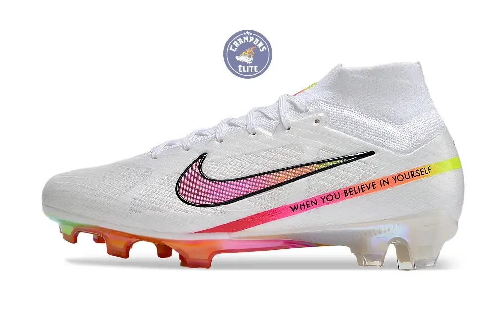 Nike Superfly 9 Elite FG x Marcus Rashford Blanc/Rose - Image 5