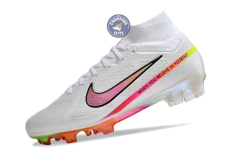 Nike Superfly 9 Elite FG x Marcus Rashford Blanc/Rose - Image 6