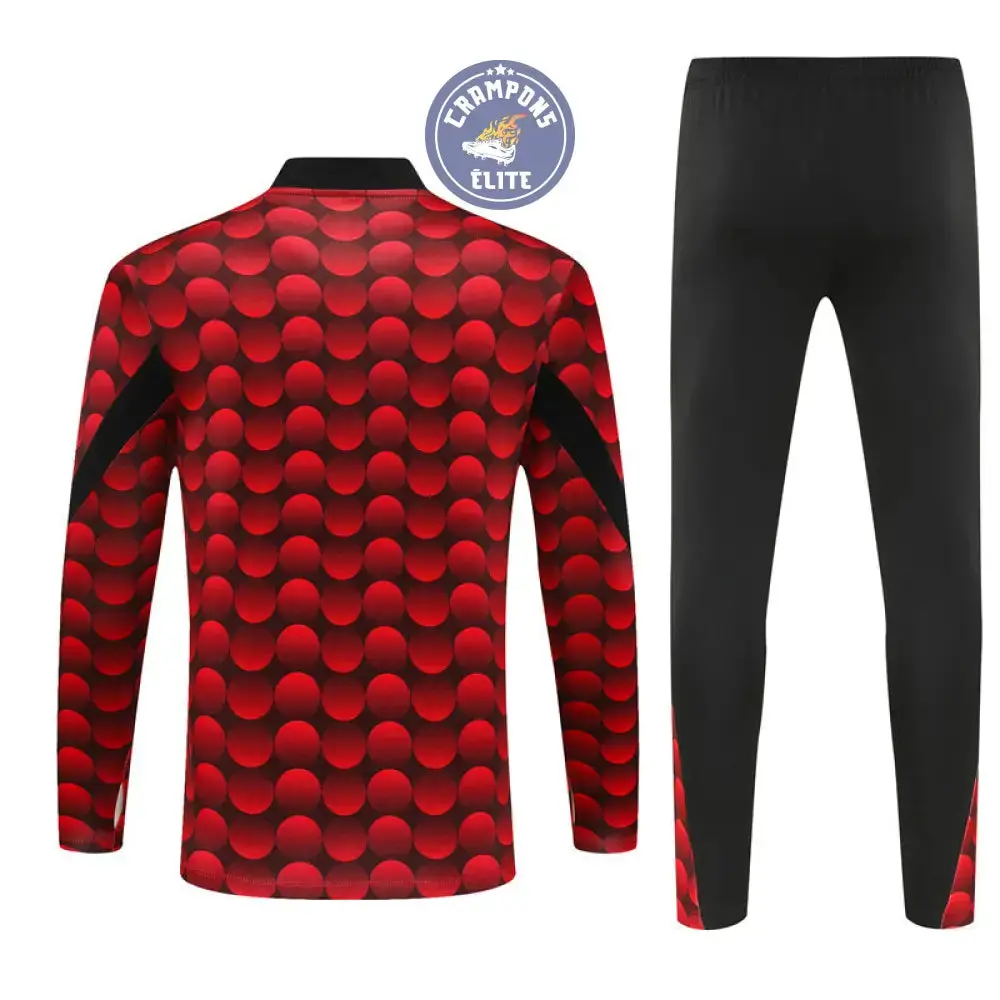 Survêtement d'entraînement demi-zip - Feyenoord 2025/2026 - Rouge/Noir - Image 3