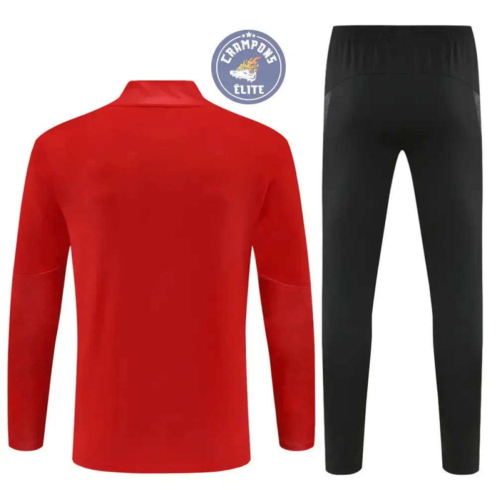 Survêtement d'entraînement demi-zip - AC Milan 2025/2026 - Rouge/Noir/Blanc - Image 3