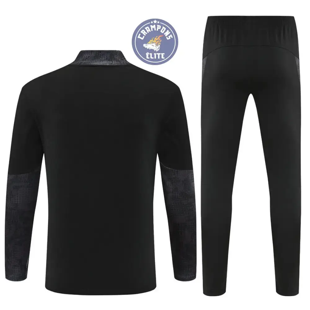 Survêtement d'entraînement demi-zip - AC Milan 2025/2026 - Gris/Noir/Rouge - Image 3