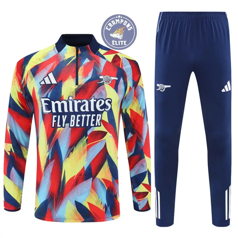 Survêtement d'entraînement demi-zip - Arsenal 2025/2026 - Bleu Marine/Multicolor