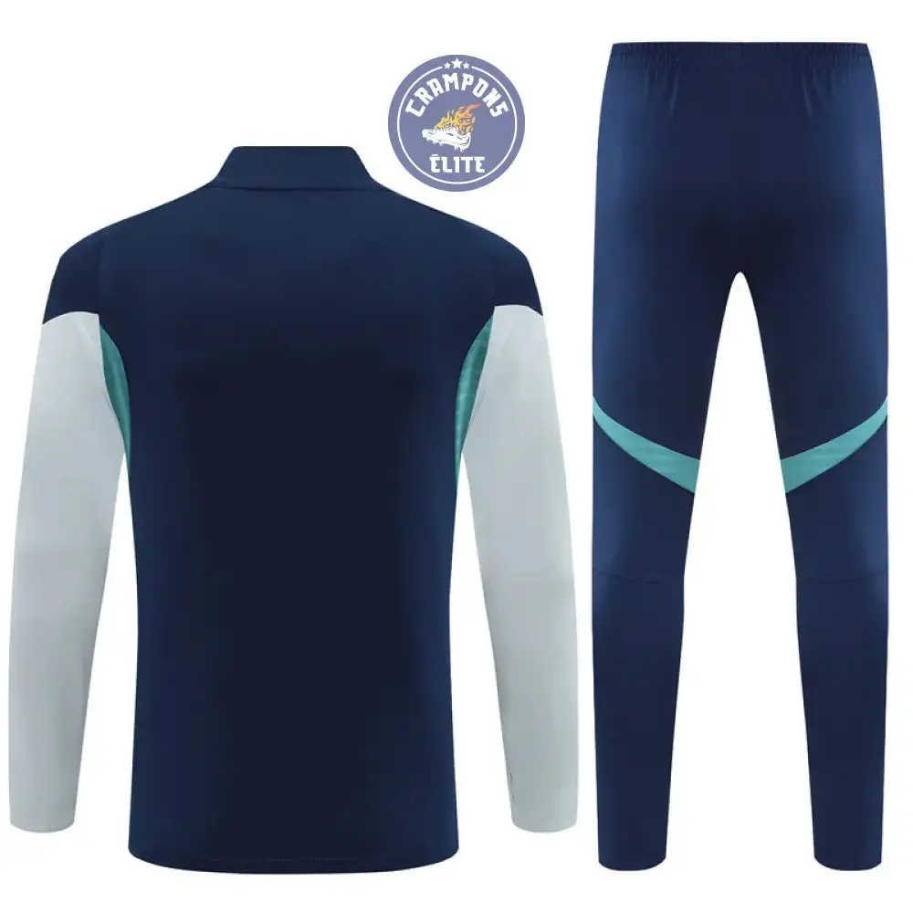 Survêtement d'entraînement demi-zip - Arsenal 2025/2026 - Bleu Marine/Gris Bleuté/Bleu Turquoise - Image 3