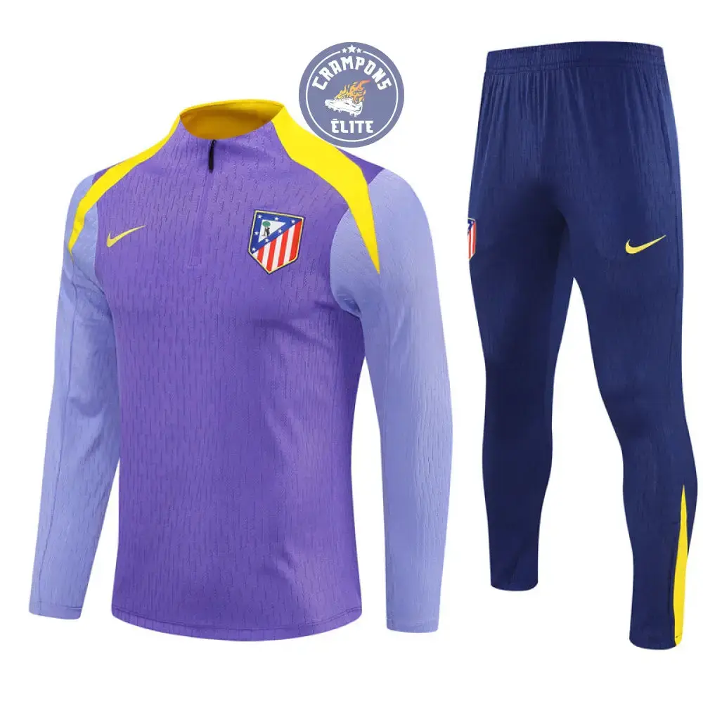 Survêtement d'entraînement demi-zip - Atlético Madrid 2025/2026 - Violet/Bleu Marine/Jaune - Image 2