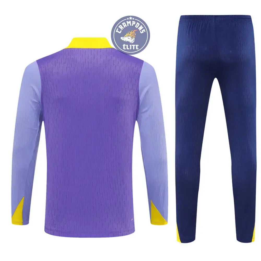 Survêtement d'entraînement demi-zip - Atlético Madrid 2025/2026 - Violet/Bleu Marine/Jaune - Image 3