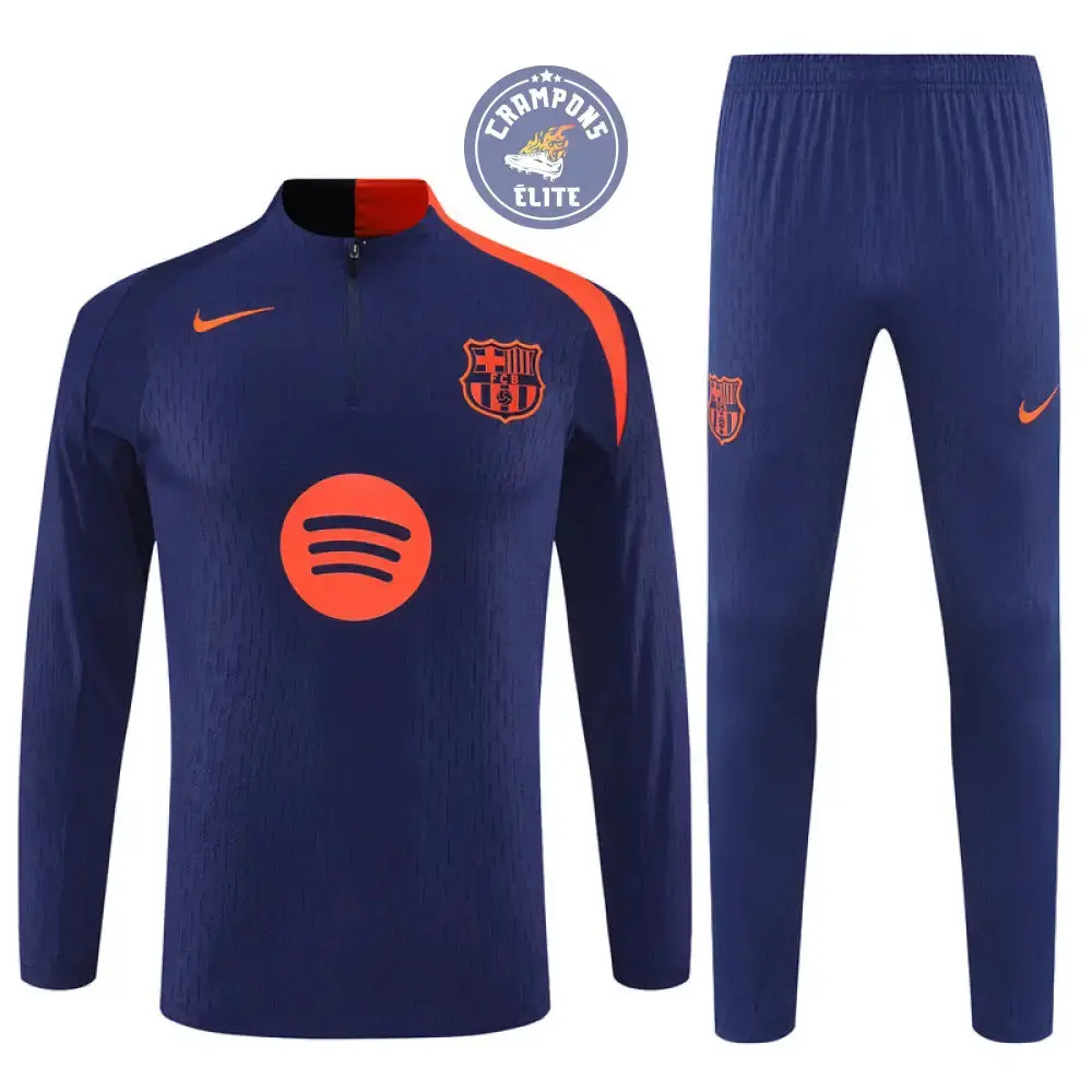 Survêtement d'entraînement demi-zip - Barcelone 2025/2026 - Bleu/Orange