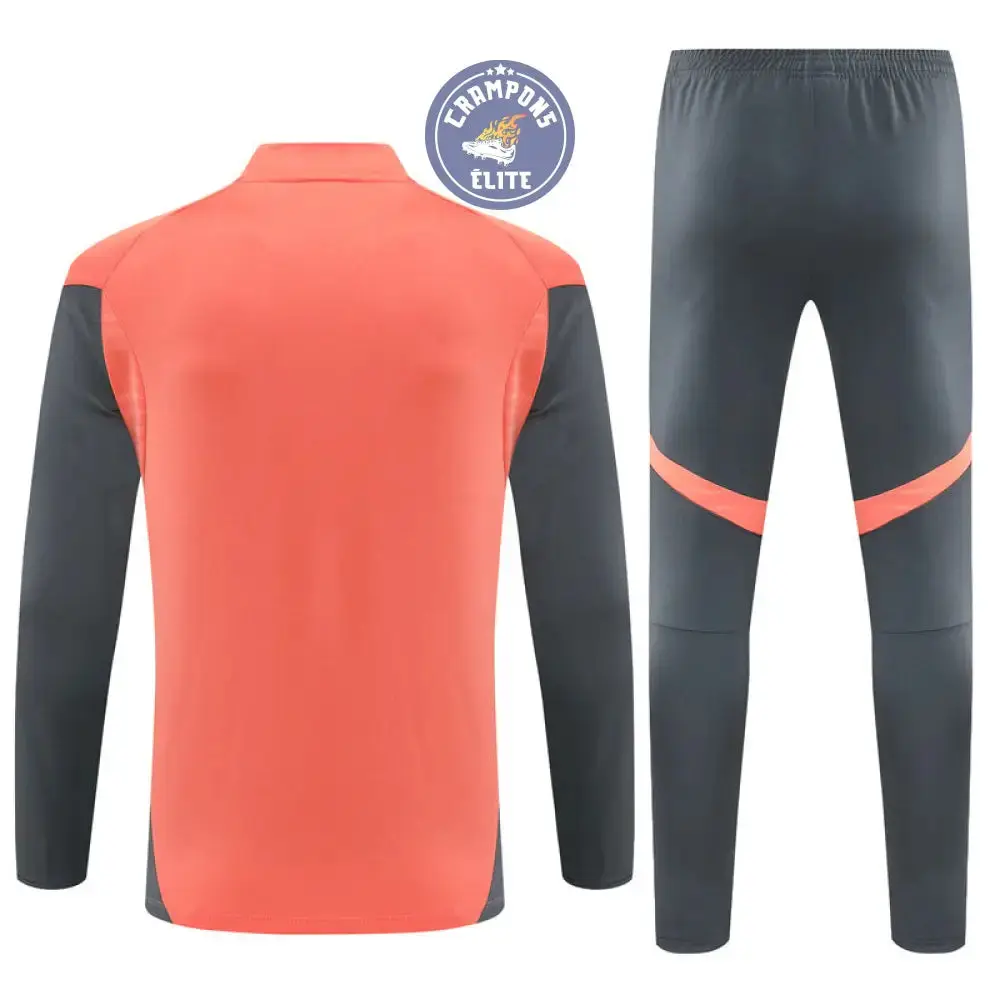 Survêtement d'entraînement demi-zip - Bayern Munich 2025/2026 - Orange/Gris - Image 3